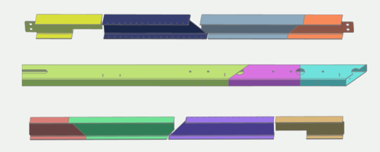 Interlocking of nesting tubes and profiles