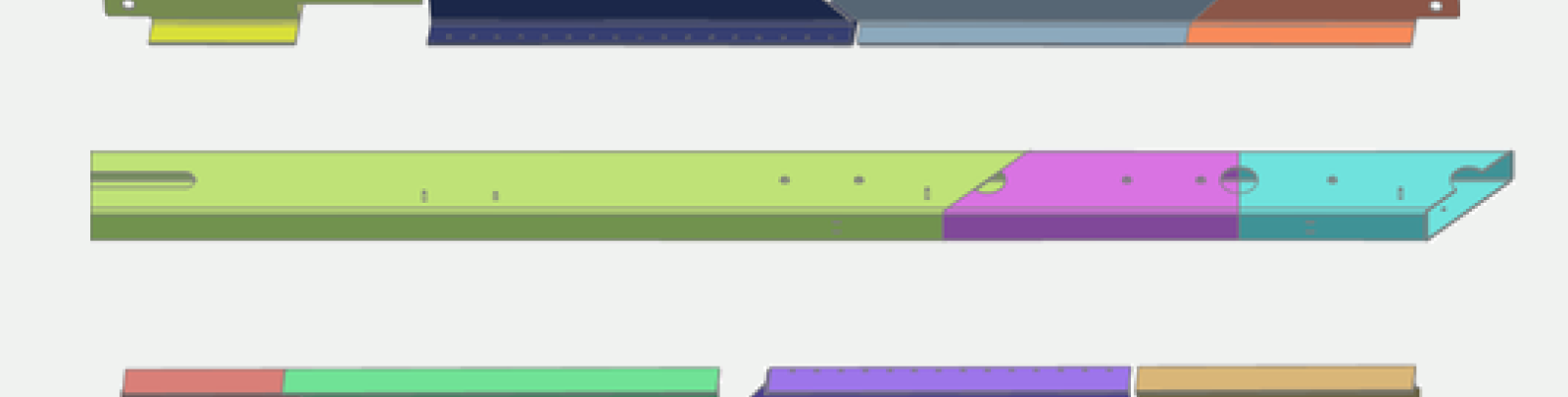 Interlocking of nesting tubes and profiles