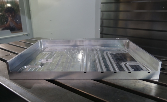 Liquid cold plate welded by FSW